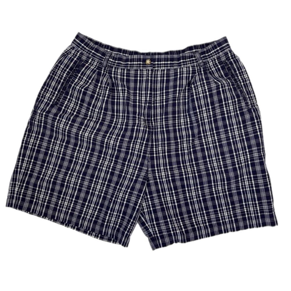 Vintage Fairway Sports Blue Plaid Golf Shorts - Women's Size 18